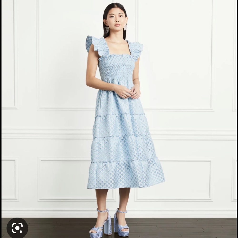 NWT Hill House Nap Dress midi in Snowflake print size Medium Limited Edition